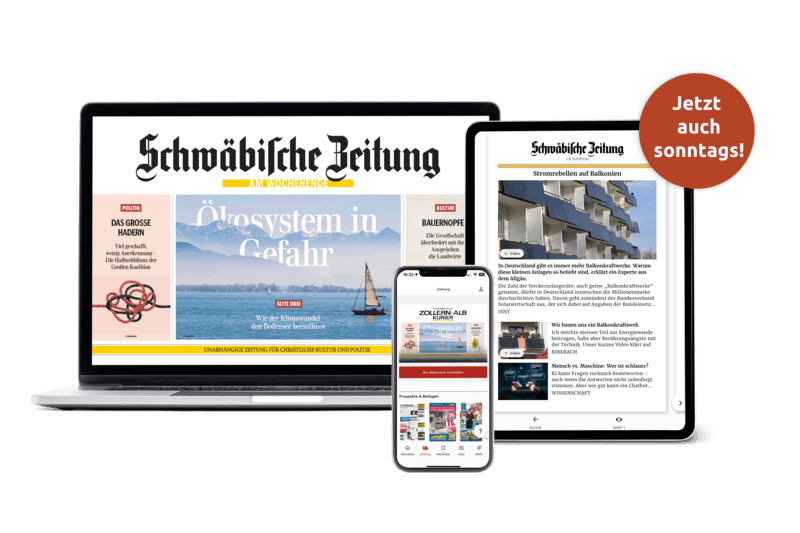 Digitale Ausgabe der Schwäbischen Zeitung und des Zollern-Alb-Kurier – jetzt auch sonntags lesbar.